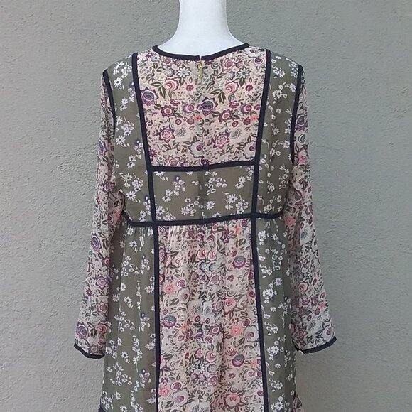 Juicy Couture Women's Dress Floral Bohemian Print Med NWOT Med - Picture 4 of 7